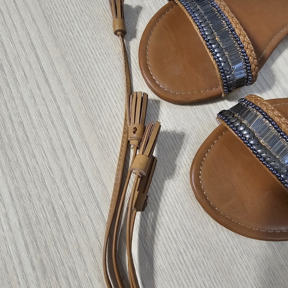 NWOT Boho Gladiator Sandals by Report Sz 9 - Picture 4 of 5